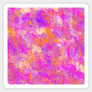 Bright Pink Purple Orange Abstract Sticker